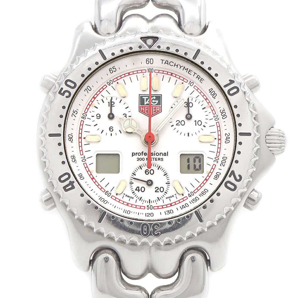 電池交換済 TAG Heuer タグホイヤー S el セルシリーズ クロノグラフ CG1111-0 200m防水 デイト 白 rwe-imperial-10008332 IMPERIAL 楽天市場店 パッケージ画像