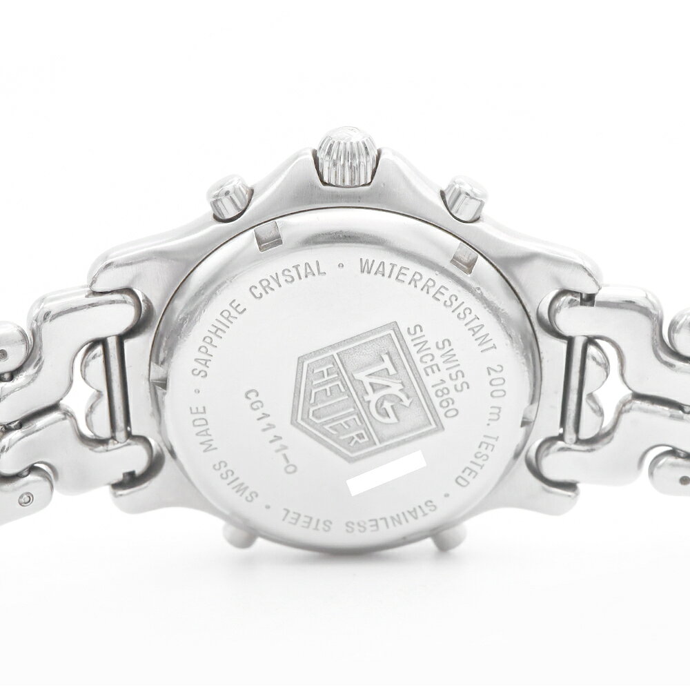 電池交換済 TAG Heuer タグホイヤー S el セルシリーズ クロノグラフ CG1111-0 200m防水 デイト 白 rwe-imperial-10008332 IMPERIAL 楽天市場店 サンプル画像3