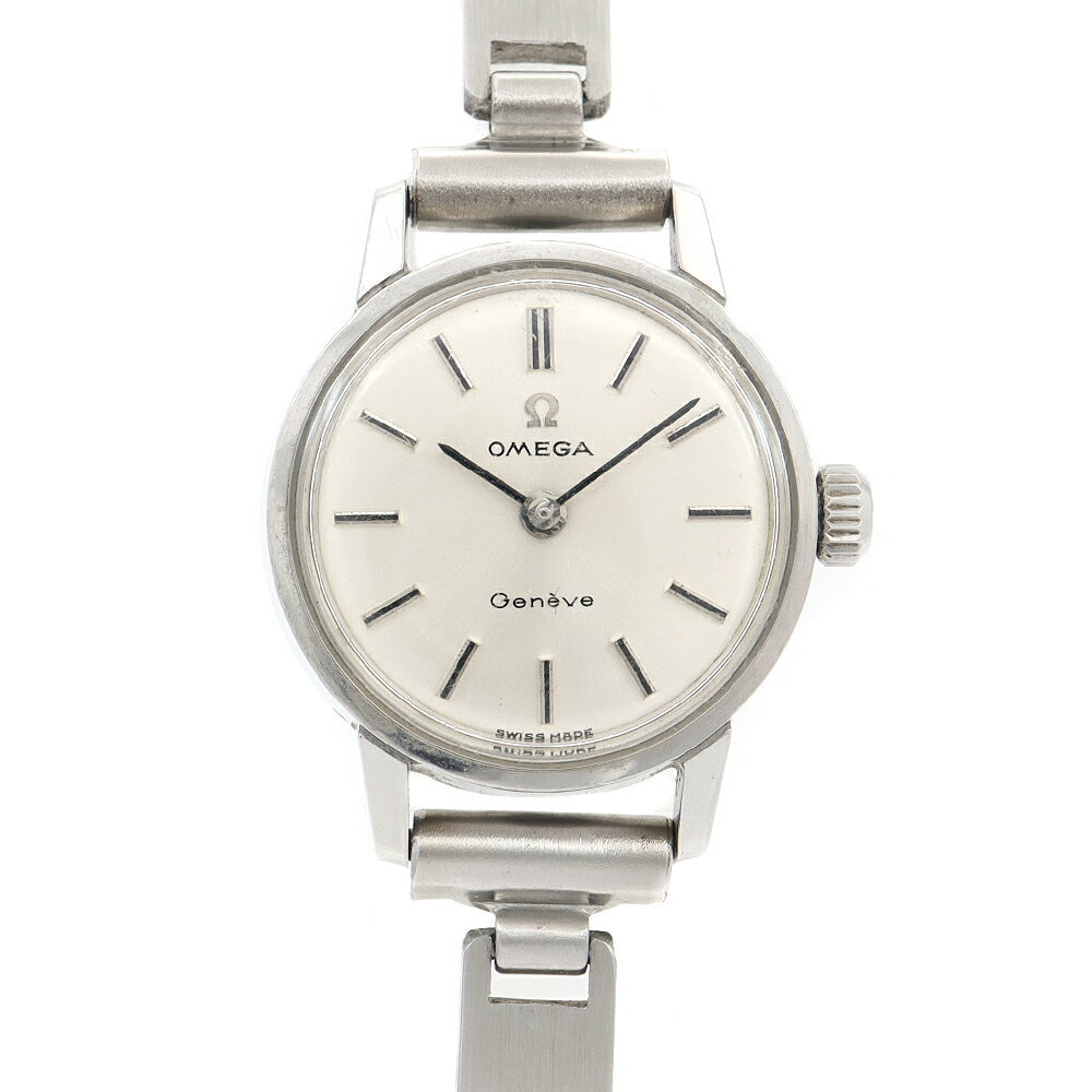 OMEGA オメガ Geneve ジュネーブ 511.006 535.006 Cal.630 17石 シルバー SS ステンレス レディース 手巻き アンティーク ヴィンテージ【腕時計】【中古】