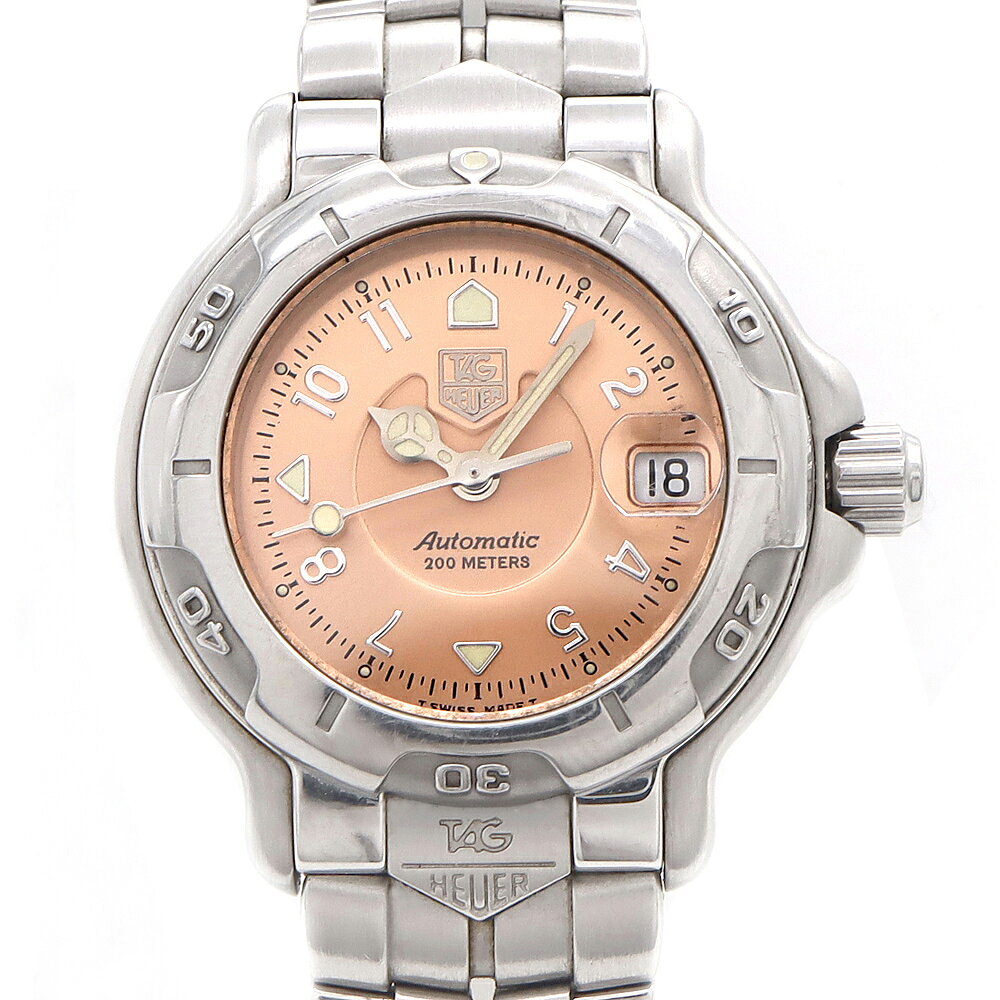 TAG Heuer タグホイヤー 6000シリーズ WH2315-2 200m防水 デイト ピンク SS ステンレス レディース 自動巻き【6ヶ月保証】【腕時計】【中古】
