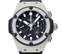 内部点検済 HUBLOT ウブロ キングパワー 純正ダイヤベゼル ジルコニウム クロノグラフ スプリ ...