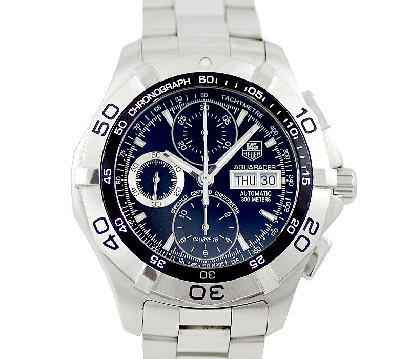 TAG Heuer タグホイヤー アクアレーサー クロノグラフ デイデイト CAF5010 BA08 ...