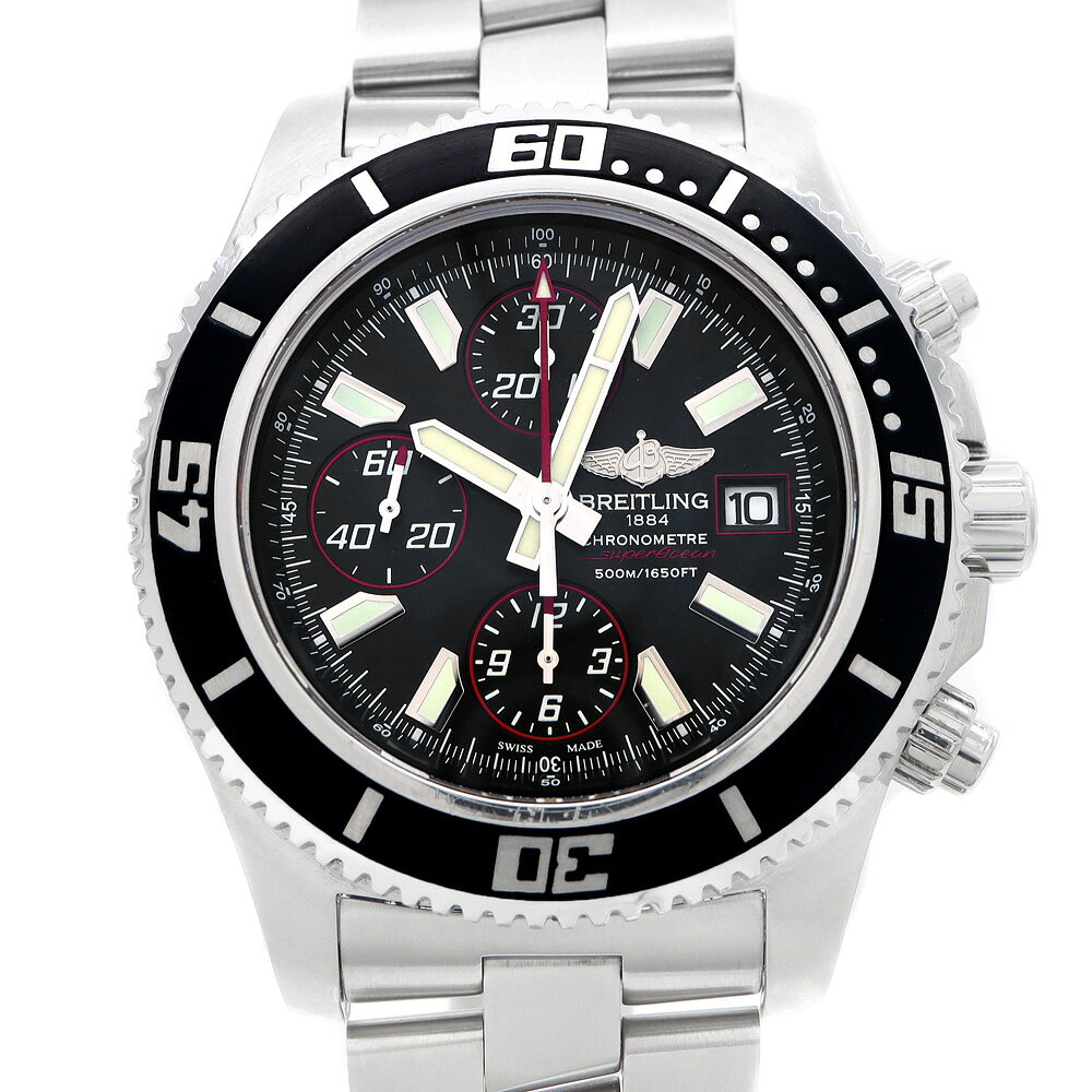 BREITLING ブライトリング スーパーオーシャン クロノグラフ A13341 デイト 500m防水 黒 ブラック SS ス rwe-imperial-10008500 IMPERIAL 楽天市場店 パッケージ画像