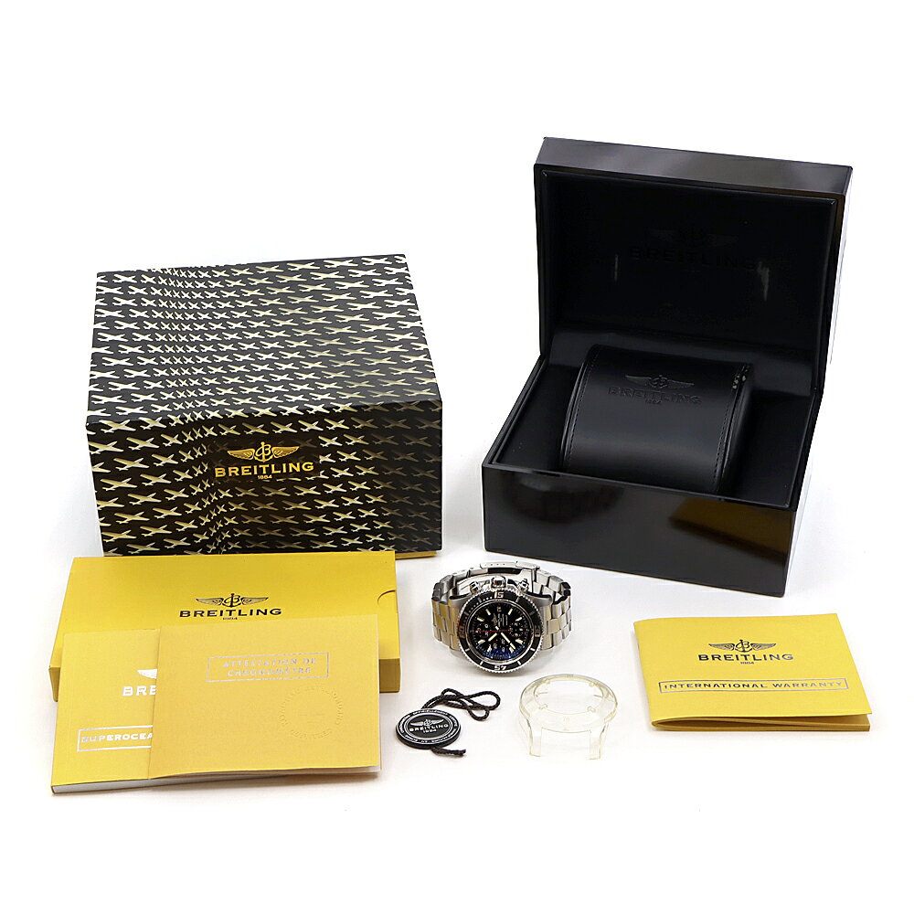 BREITLING ブライトリング スーパーオーシャン クロノグラフ A13341 デイト 500m防水 黒 ブラック SS ス rwe-imperial-10008500 IMPERIAL 楽天市場店 サンプル画像2