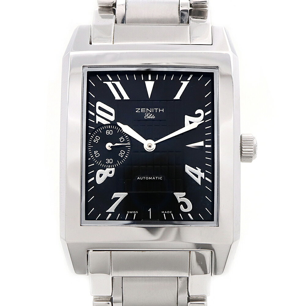 ZENITH ゼニス ポートロワイヤル エリート 02.0251.684 デイト スモールセコンド 黒 ブラック SS ステンレス メンズ 自動巻き 【6ヶ月保証】 【腕時計】 【中古】