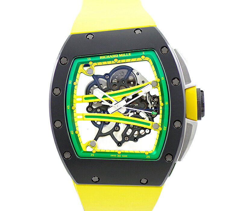 RICHARD MILLE リシャールミル RM61-01 YOHAN BLAKE ヨハンブレイク スケルトン セラミック カーボン チタン 純正ベルト 純正尾錠 手巻き リシャール RM61【6ヶ月保証】【腕時計】【中古】