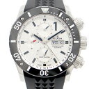 EDOX エドックス クラスワン クロノオフショア クロノグラフ 01114 デイデイト 500m防水 シルバー SS ステンレス CE セラミック 純正ラバーベルト 純正尾錠 メンズ 自動巻き【6ヶ月保証】【腕時計】【中古】