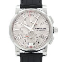 MONTBLANC モンブラン スター クロノグラフ 7104 デイト 30m防水 シルバー SS ステンレス 純正尾錠 メンズ 自動巻き【6ヶ月保証】【腕時計】【中古】