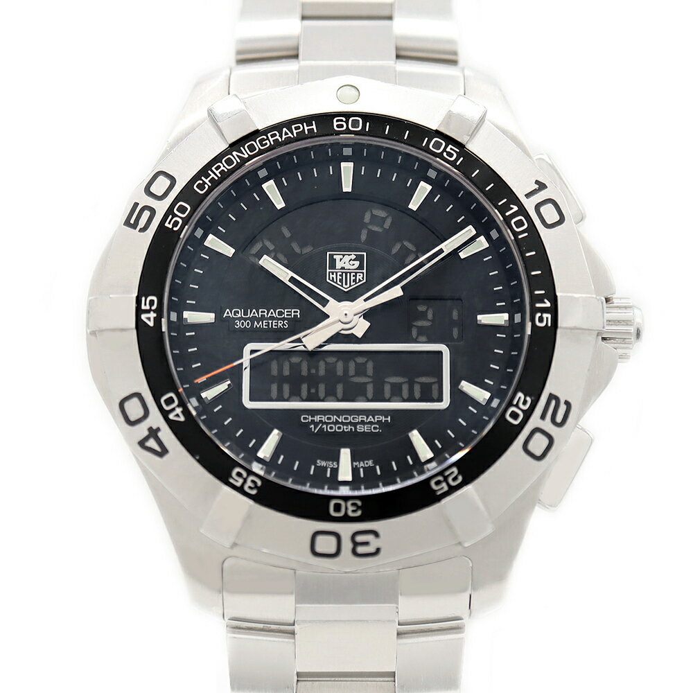 電池交換済 TAG Heuer タグホイヤー アクアレーサー クロノタイマー クロノグラフ CAF1 ...