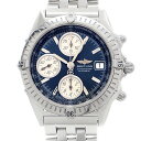 BREITLING ブライトリング クロノマット A13350 クロノグラフ 100m防水 デイト 青 ブルー SS ステンレス メンズ 自動巻き【6ヶ月保証】【腕時計】【中古】(2)