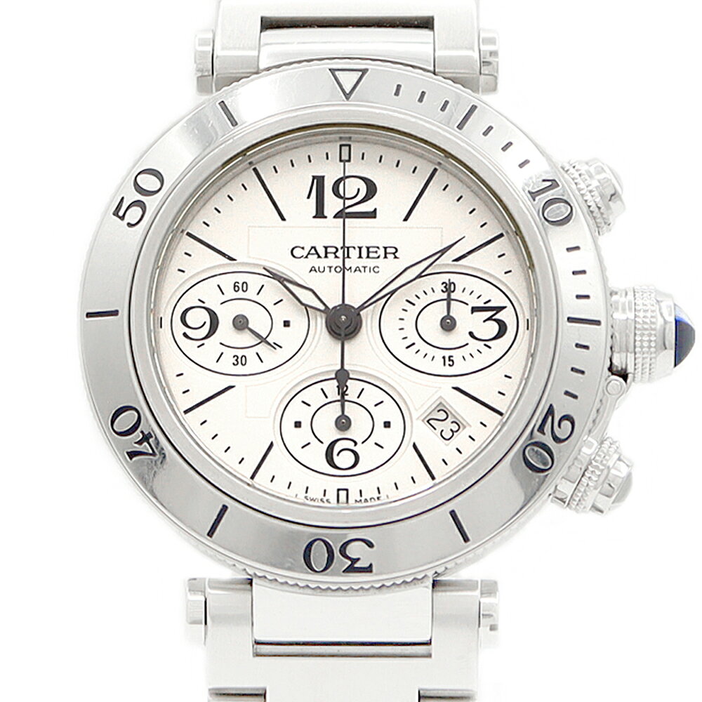 Cartier カルティエ パシャ シータイマー クロノグラフ W31089M7 デイト 100m防 ...