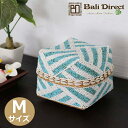 ≪OUTLET SALE≫3999→2799→2499円!! アジアン雑貨 かご Mサイズ 収納 バスケット ビーズ バンブー ソカシ ブルー ナチュラル リゾ...