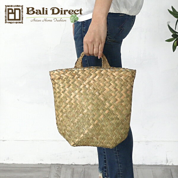 アジアン雑貨 かごバッグ エコバッグ トートバッグ アジアン 雑貨 シーグラス Sサイズ 母の日 プレゼント おすすめ ZSY060S Bali Direct