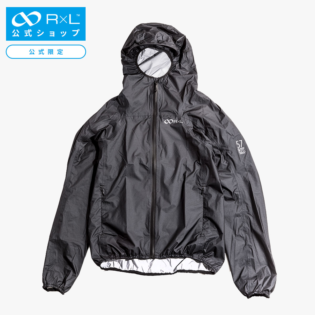 【公式】R×L(アールエル) WILD PROOF 57 防水透湿 ナイロン フルジップ フーディー(メンズ) TWP-1000【メンズ ランニング 防水透湿 レインウェア】【公式ストア限定】