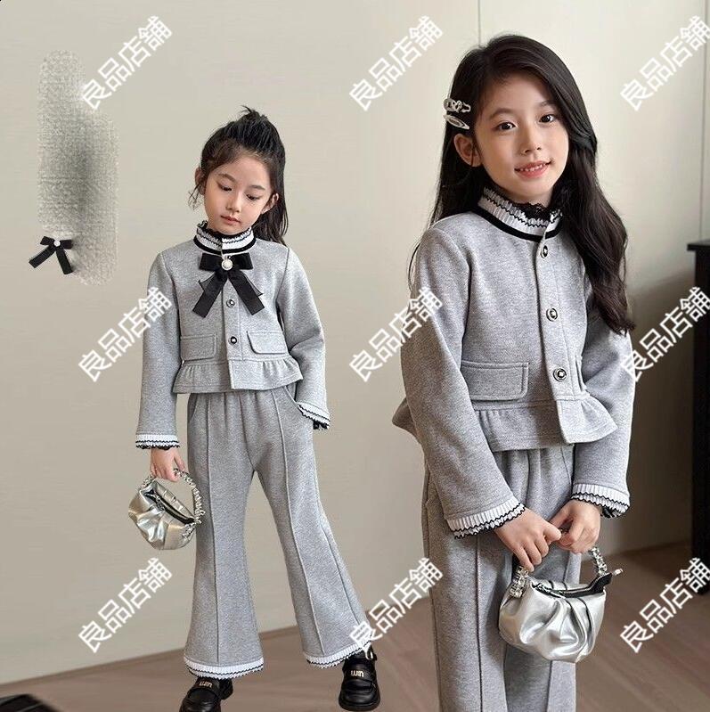 入学式 スーツ 女の子 卒園式 子供服 スーツ女の子 卒園 120-170cm 子供スーツ 入学式 女の子 スーツ 女の子 入学式 卒園式 入園式 2点SET 女の子 女の子 フォーマル 送料無料 卒業式 スーツ 女の子 パンツスーツ フォーマルスーツ ワイドパンツ フリル リボン付き