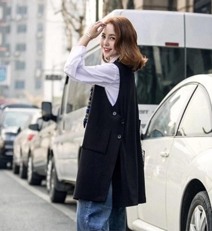 ベスト ジレ レディース 前開き ジレベスト トップス おしゃれ 大きいサイズ ロングジレ ロングベスト ロング丈 秋冬 ファッション ノースリーブ 通勤 OL...