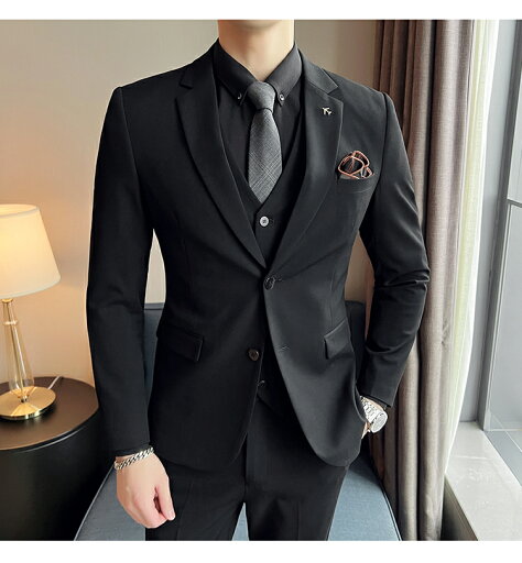 礼服 メンズ シングル 男性 オールシーズン ブラックフォーマル フォーマルスーツ ブラックスーツ 喪服 送料無料 4色 メンズ タキシード 紳士服 スリムスーツ メンズスーツ 結婚式 フォーマルスーツ ビジネス キャリア リクルート 通勤 入社 就職活動 面接 カジュアル