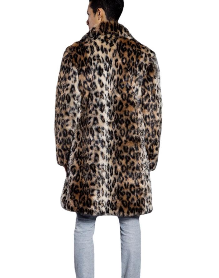 秋冬物 メンズファッション 暖かい フェイクファーコート ヒョウ柄 毛皮コート 柔らかい フェイクファー 防寒 厚手 お洒落 おしゃれ ゆったり 通勤 アウター カジュアル ファージャケット 長袖 ビジネス 20代30代 上着 モコモコ 送料無料 size：S~3XL