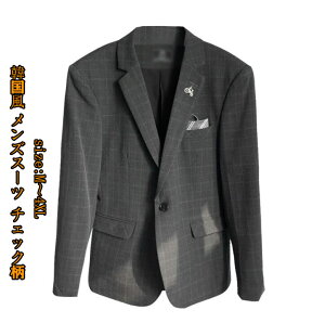 韓国風 メンズスーツ 紳士用 ビジネス 結婚式 チェック柄 カジュアル 宴会 スリムスーツ 洋服 司会 スリーピーススーツ 花婿の介添え 通勤 2点セットアッフ オシャレ 成人式 スリムスーツ 入学式 フォーマル 学生 20代 30代 40代 size: M~4XL 送料無料通販