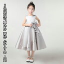 上品 5色選択可 お姫様 子供ドレス キッズ ジュニア 子供服 女の子 ピアノ プリンセス 発表会 七五三 パーティードレス 袖なし マキシ丈ワンピース 100...