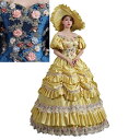 2色 3点セット ドレス+3層パニエ付き/帽子付き【送料無料】ステージ衣装 ヨーロッパ風ドレス 貴族ドレス 高級感 宮廷ドレス 女王様ドレス プリンセスライン ...