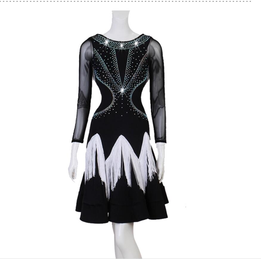 【送料無料 】ラテンダンス衣装 ラテンドレス 社交ダンス ワンピース キャバ ダンス衣装 ワンショルダー スタンダード ワルツ ラテンダンス競技着 練習着 舞踏...