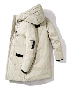 ダウンジャケット メンズジャケット フード付き 無地 防寒 アウター カジュアルジャケット 男性 中綿ジャケット 厚手 暖かい ロングコート 秋冬 通勤 通学 秋冬アウター