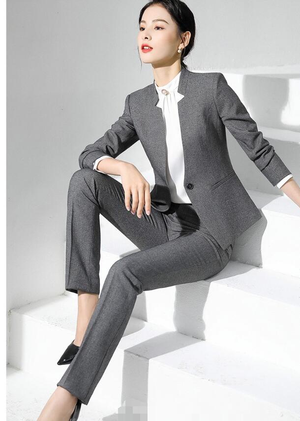 襟なし 高品質 長袖ショート丈スーツ+スキニーパンツ/スカート フォーマルドレス 結婚式 パーティドレス 着痩せ/お嬢様 20代30代40代/秋春冬/OL 通勤...
