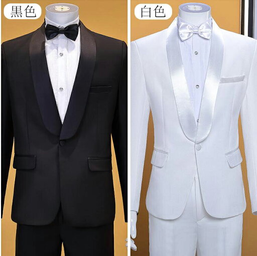 品質良い タキシードスーツ メンズ 4点セット 結婚式 パーティ パーティー タキシード 演出 現代劇 演奏会 発表会 成人式 S M L XL 2XL 3XL 4XL ジャケット/ズボン/蝶ネクタイ/カマーベルト 黒/白 紳士用 カッコイイ