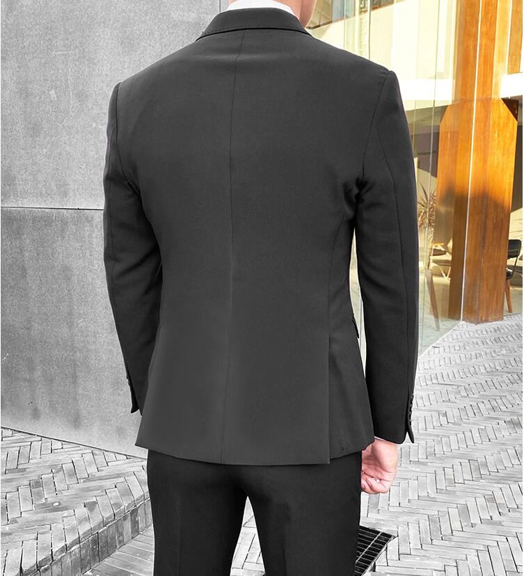 上品★入学式 メンズスーツ 2ピーススーツ スリム 無地フォーマル 結婚式 通勤 成人式 秋冬春夏★花婿の介添え 紳士用 OL 20代30代40代 ジャケット+パンツ ダブルスーツ 3色選択可！M/L/XL/2XL/3XL カジュアル 大きいサイズ カッコイイ ババ