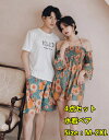 人気 送料無料 夏 4点セット 水着 ペア 水着 カップル 女性3点+男性短パンツ SUMMER 海 リゾート プール COUPLE 水着 カップル ペアルック...