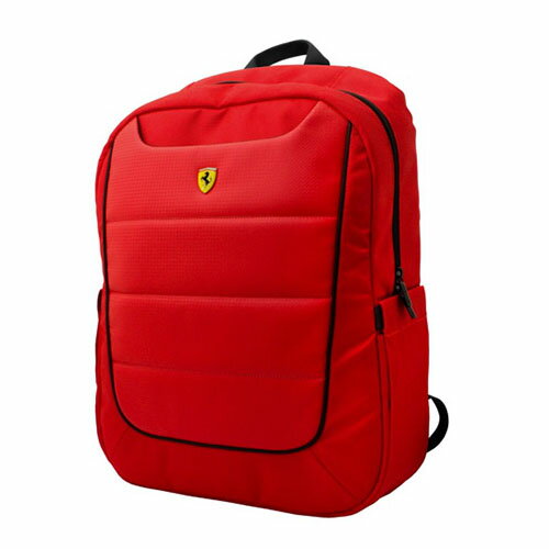 Ferrari 公式ライセンス品 15インチノートパソコン用リュック レッド ASNFEBP15RE|雑貨・ホビー・インテリア 雑貨 キャリングバック【代引き決済不可】【日時指定不可】