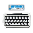 AJAX タイプライター風キーボードPENNA(ペナ) Pure White + アルカリ乾電池 単3形10本パックセット ASNPNADWH+HDLR6/1.5V10P|スマートフォン・タブレット・携帯電話 タブレット キーボード【代引き決済不可】【日時指定不可】(2)
