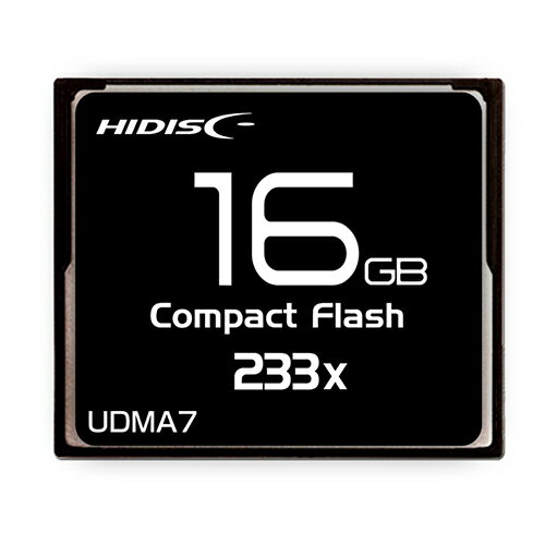 HIDISC CFカード 16GB 233x Read35MB/s MLCチ