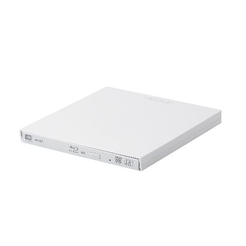 エレコムBlu-rayディスクドライブ/USB3.0/スリム/再生amp;編集ソフト付/UHDBD対応/Type-Cケーブル付属/ホワイトASNLBD-PVA6U3CVWH|パソコンドライブブルーレイドライブ