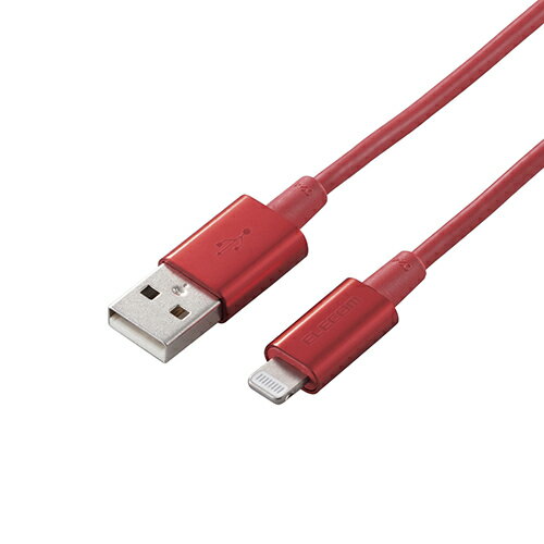 エレコム Lightningケーブル/準高耐久/アルミコネクタ/1.0m/レッド ASNMPA-UALPS10RD|スマートフォン・タブレット・携帯電話 iPhone ケーブル【代引き決済不可】【日時指定不可】
