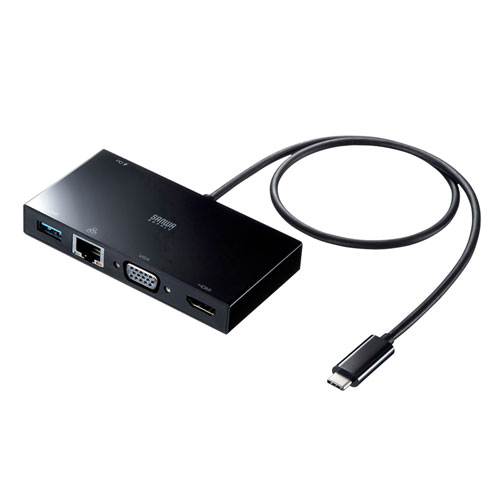 サンワサプライ USB Type-Cモバイルドッキングステーション ASNUSB-3TCH30BK|パソコン パソコン周辺機器 その他パソコン用品【代引き決済不可】【日時指定不可】