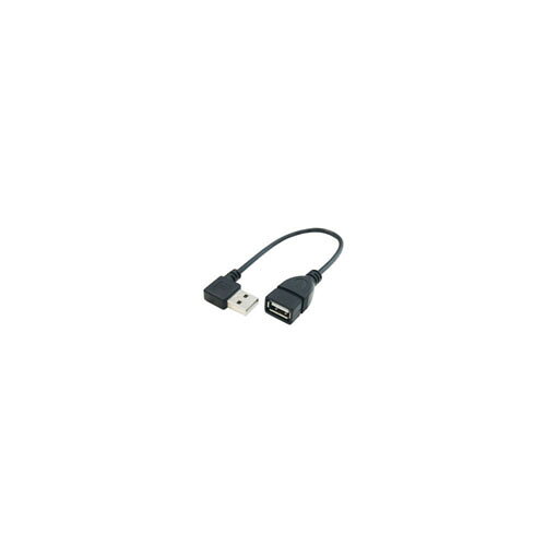 10個セット 変換名人 USB Atype下L20cm延長 黒 ASNUSBA-CA20DL/BKX10|パソコン パソコン周辺機器 ケーブル