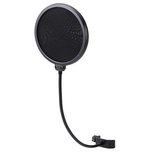 エレコム ポップガード ポップブロッカー クランプ式 フレキシブルアーム ブラック ASNHS-PG15BK|雑貨..