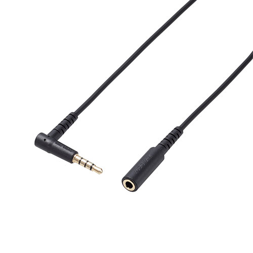 エレコム マイク対応ヘッドホン・イヤホン用延長コード(バンド付属) ASNAV-354P20BK|家電 オーディオ関連 オーディオ機器