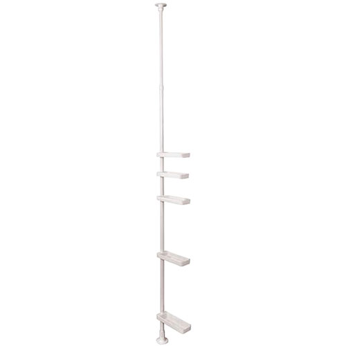 積水樹脂 つっぱり式スリムラック スノーホワイト ASNTSR2-W|雑貨・ホビー・インテリア 雑貨 整理用品..