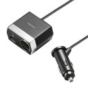 サンワサプライ ソケット付き車載充電器(USB PD20W Type-C+USB A・1.2m) ASNCAR-CHR82CPD|パソコン パソコン周辺機器 その他パソコン用品