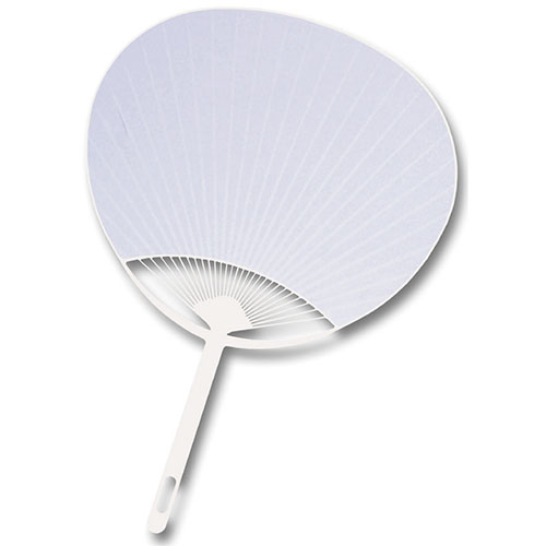 ARTEC ポリ平柄うちわ 白貼り ASNATC71580|雑貨・ホビー・インテリア 雑貨 雑貨品