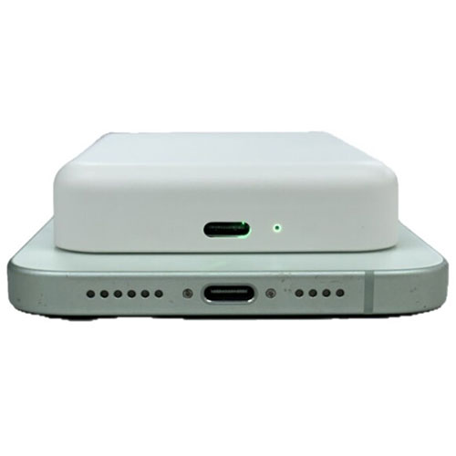 【6個セット】 Lazos モバイルバッテリー マグネット式ワイヤレス充電対応 5000mAh ホワイト ASNL-MBMG5-WHX6|スマートフォン・タブレット・携帯電話 スマートフォン モバイルバッテリー