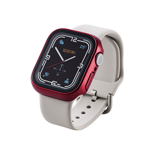エレコム Apple Watch41mm用フルカバーケース プレミアムガラス 高透明 ASNAW-21BFCGRD|スマートフォン・タブレット・携帯電話 iPhone アクセサリー