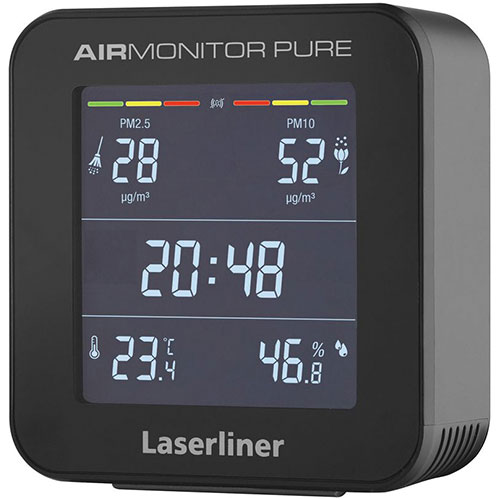 LASERLINER PM2.5モニター エアーモニターピュア ASN082431J|パソコン オフィス用品 計測器