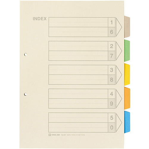 KING JIM キングジム カラーインデックス ASNKJ-907|雑貨・ホビー・インテリア 雑貨 雑貨品