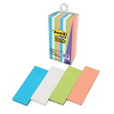 【10個セット】 3M Post-it ポストイット 強粘着ふせん マルチカラー4 ASN3M-500SS-MC-4X10|パソコン オフィス用品 消耗品 文房具