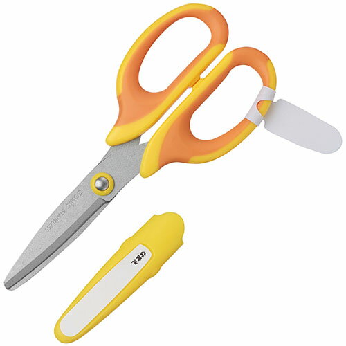 【10個セット】 ソニック SONiC 学童はさみ メガサク 左手用 黄 ASNSK-367-YX10|パソコン オフィス用品 その他