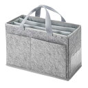 サンワサプライ フェルトBOXバッグ グレー ASNBAG-TW9GY|雑貨・ホビー・インテリア インテリア 収納家具(2)